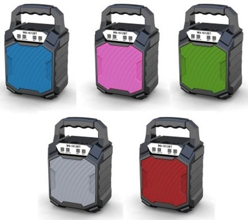 Corneta Altavoz Speaker Bluetooth Usb Sd Radio Portatil Led