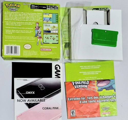 Pokemon Leaf Green Gba Game Fita Original Americano (Usado)