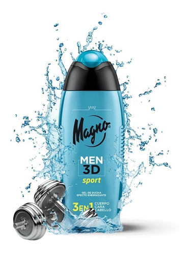 Gel De Ducha 3 En 1 Magno Men 3d Sport X 400 Ml - La Toja