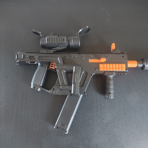 Vector Fusil De Asalto Con Balas Hidrogel Batería Automatico
