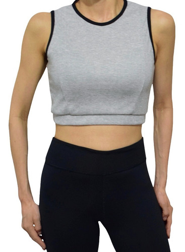 Camiseta-top Deportivo Cropped Street Style