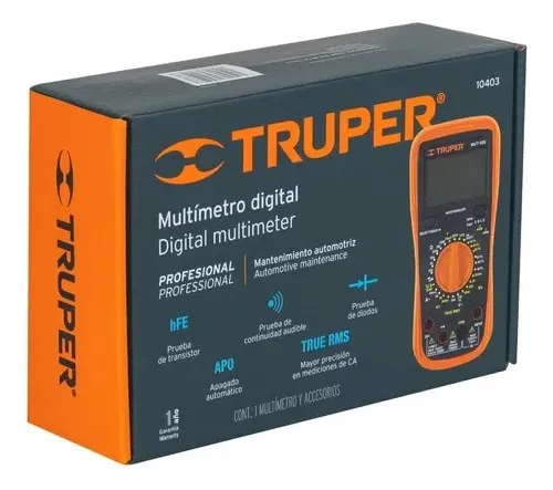 Multitester Multimetro Profesional Automotriz 1000v Truper