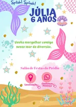 Comprar Convite Virtual Sereia Convite Virtual Para Whatsapp