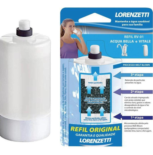 Refil Vela P Filtro Acqua Bella E Vitale Original Lorenzetti