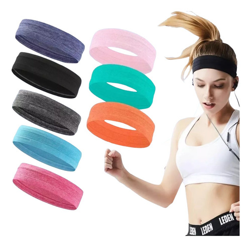 Diadema Banda Unisex Fitness Elásticas Transpirables 1 Pz