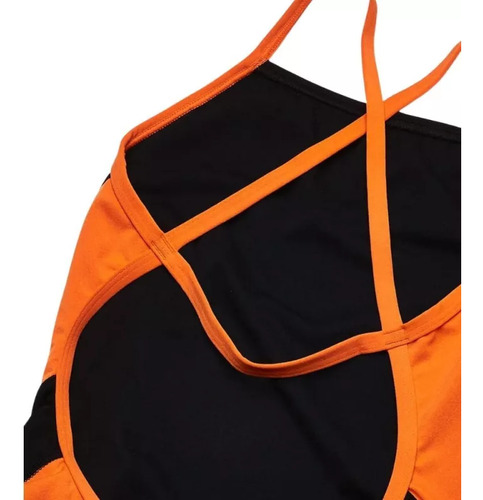 Traje De Baño Natación Speedo Edge Splice Crossback Negro Mu Negro 30