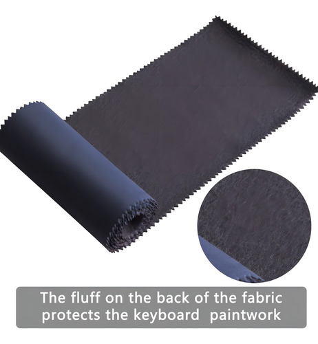 Mooson Funda Antipolvo Para Teclado De Piano De Alta Tecnología, Cubierta De Tela Para Teclado Vertical, Piano Eléctrico Y Piano De Cola (azul Oscuro)