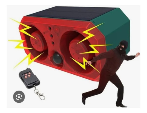 Alarma Solar Con Luz Y Sensor De Movimiento + Control