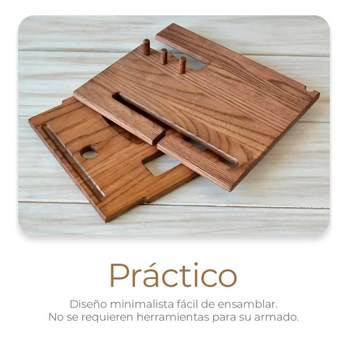 Organizador Buro Escritorio Celular Reloj Para Hombre
