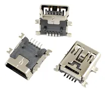 Comprar Conector Ficha Usb Mini Hembra Tipo B 5 Pines Placa Pack 10