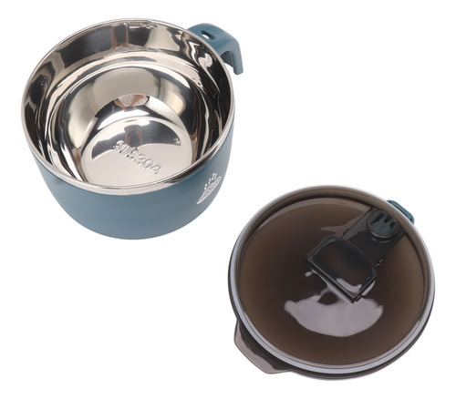 Taça De Macarrão De Aço Inoxidável Com Tampa De 900 Ml Para