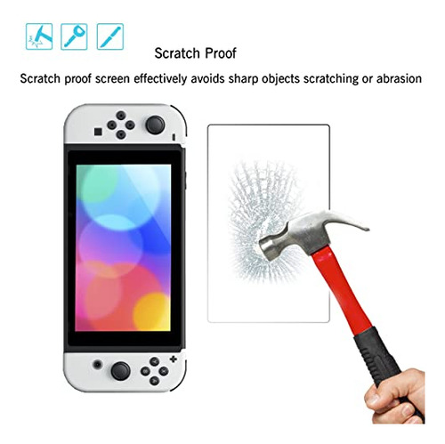 Ailun Protector De Pantalla Vidrio Templado Para Switch Oled