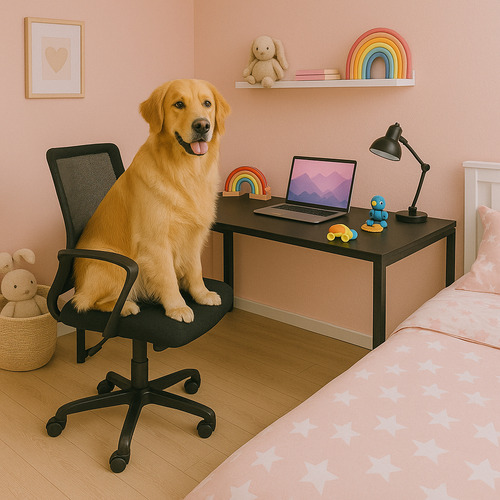 Mesa Com Cadeira Kit Home Office , Pronta Entrega