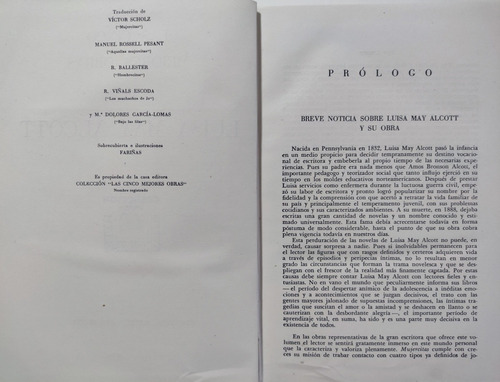 Obras Selectas. Luisa May Alcott. 5 Novelas. Mujercitas (Reacondicionado)