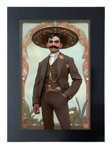 Cuadro De Emiliano Zapata El Atila Del Sur # 4