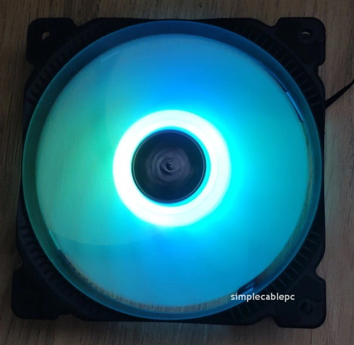 Ventilador 120 Mm Rgb Fijo Led - Fan Cooler 120 Mm - 4 Pin