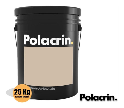 Imagen 1 de 10 de Revestimiento Polacrin Acrilico Textura Gruesa 25 Kg Arena