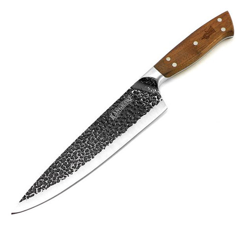 Cuchillo Parillero 20 Cm Premium L. Curacavi Funda Cuero Neg