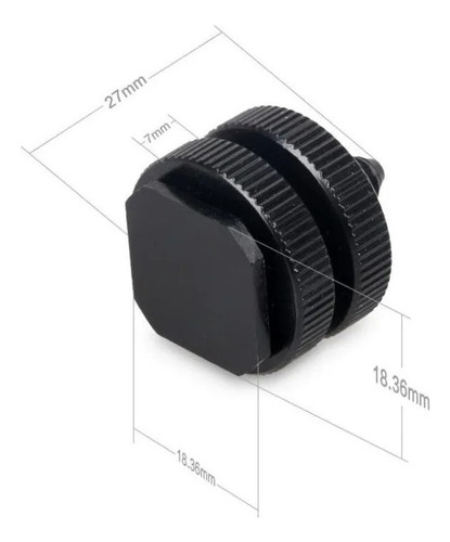 Kit 4 Adaptadores Zapata Cámara Flash 1/4 Tornillo