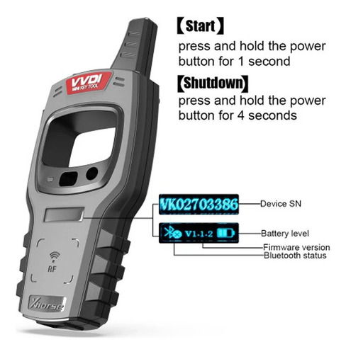 Mini Key Tool Xhorse Vvdi, Versión Global, Número 96 Bits Y