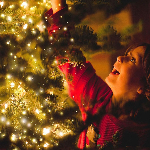 Imagen 2 de 6 de Bombillo Micro Led Luz Calida Cableado Microled Navidad