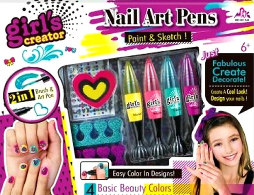 Juguete Nail Art Pens Para Unas Decora Crea Ninas Nina Salon Mercado Libre