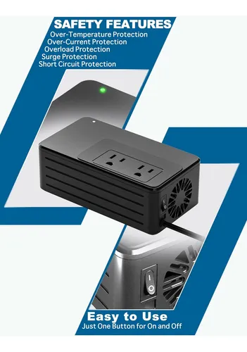 Convertidor Voltaje 220v A 110v Adaptador Universal 1200 Va