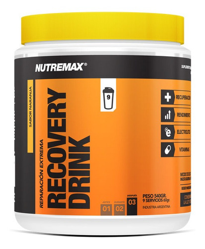Recovery Drink 540 Gr. - Nutremax - Envio Con Descuento