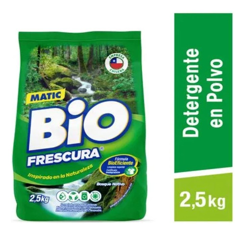Detergente Matic En Polvo Biofrescura 2,5kg