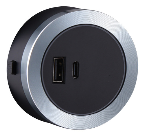 Adaptador Tipo C Socket Track Usb Y Adaptador De Riel Eléctr