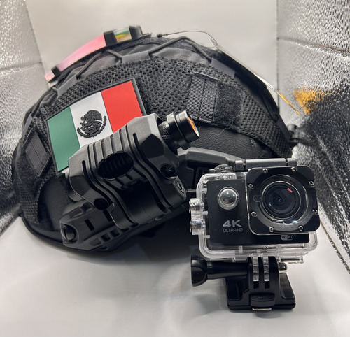 Casco Balístico Nij Nivel Iiia Con Accesorios + Camera 4k Hd
