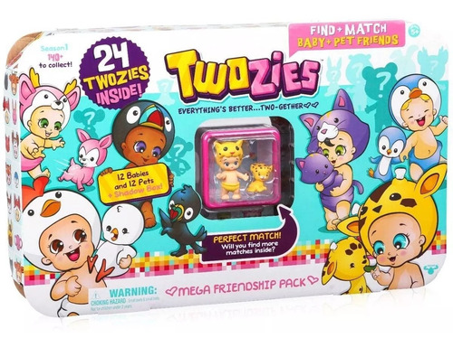 Twozies Pack 24 Figuras Mega Friendship Accesorios Original