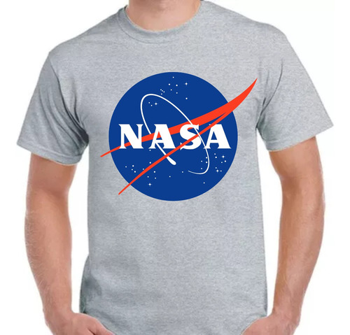 Remera Gris Sublimada Personalizada Nasa