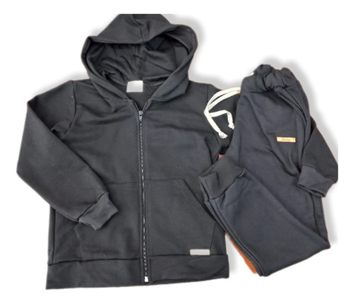 Conjunto Algodon Premium Campera Y Jogging Unisex Niños