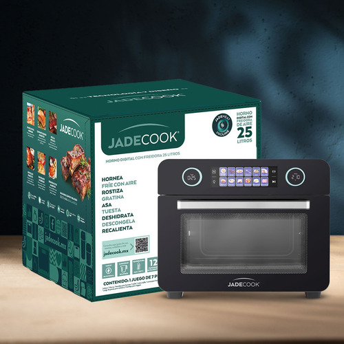 Batería De Cocina Jade Cook Black + Horno Digital / Freidora Negro
