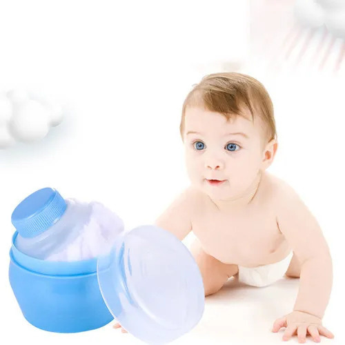 Recipiente De Talco Con Peluche Puff Baby Puff Fluffy, 2 Uni