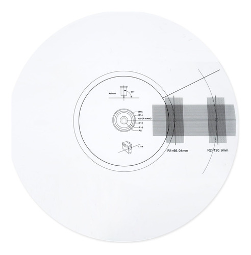 Sdroceryam Placa De Calibracion Para Tocadiscos Acrilicos Co