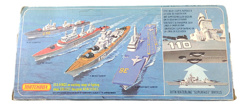 Matchbox Sea Kings Superfast K-303 Battleship 1976 Gris