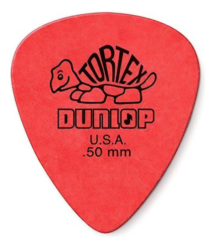 Pua De Guitarra Dunlop Tortex Standard .50mm Red - Paquete D