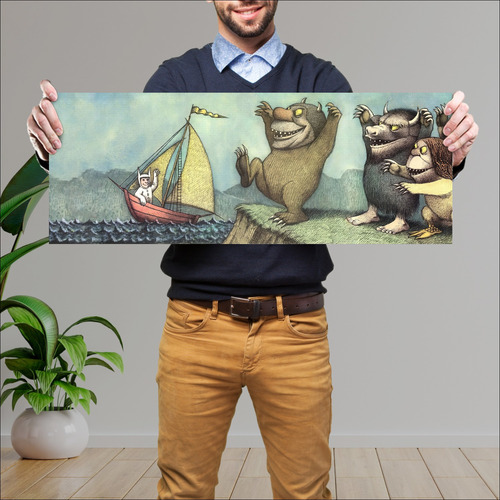 Cuadro Grande 30x80 Cm Arte Sendak Maurice