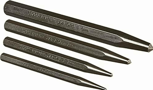 Mayhew Tools 62215 Juego De Punzones Centrales (4 Piezas)