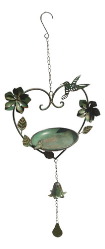 Baño De Pájaro Colgante De Metal Alimentador De Pájaros