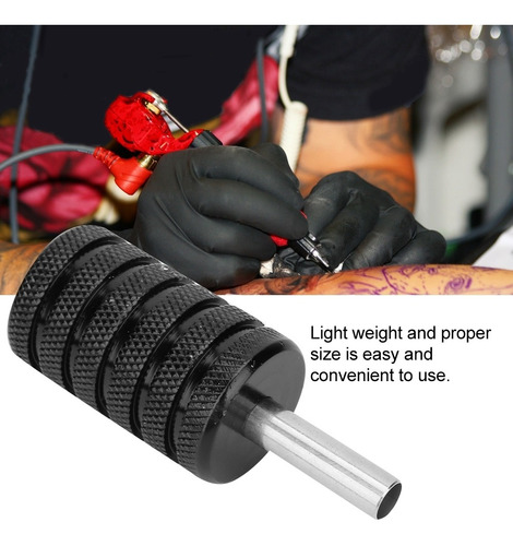 Imagen 7 de 7 de Empuñadura De Metal Antideslizante Para Máquina De Tatuaje (