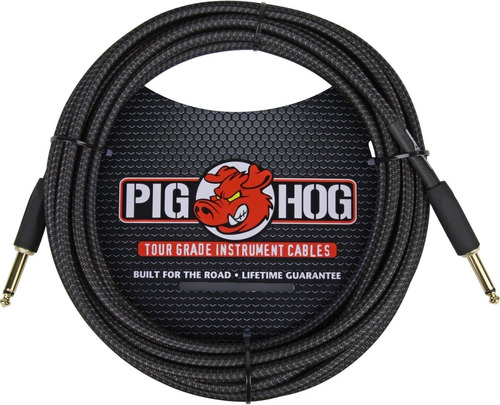 Pig Hog Pch20bk Cable Plug De Tela De 6 Metros