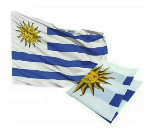 Bandera Uruguay Tela 120 X 180cm X 1 Futbol Copa America