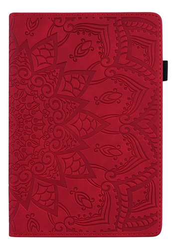 Funda Para Samsung Galaxy Tab A7 Lite - Roja/mandala