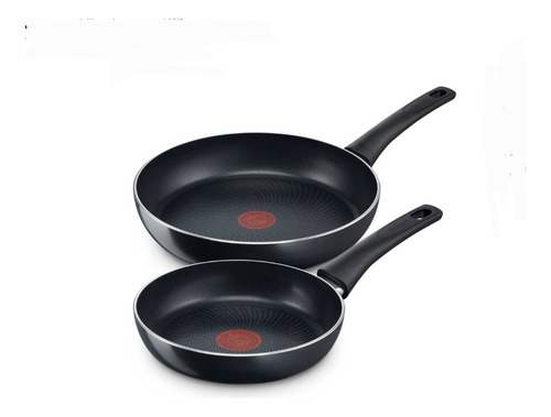 Juego De Sartenes Tefal Generous Cook 20 Cm + 28 Cm Color Negro