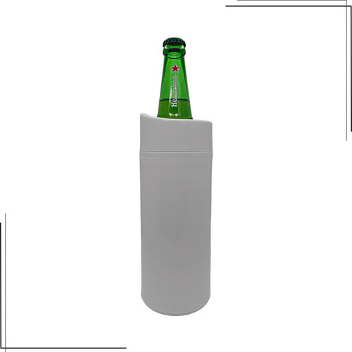 Porta Garrafa Térmico Cerveja 600ml Transfer Laser - 12 Uni Cor Branco