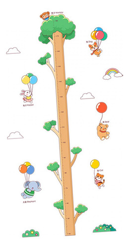 Gráfico De Crescimento De Altura, Adesivo De Parede, 180 Cm,