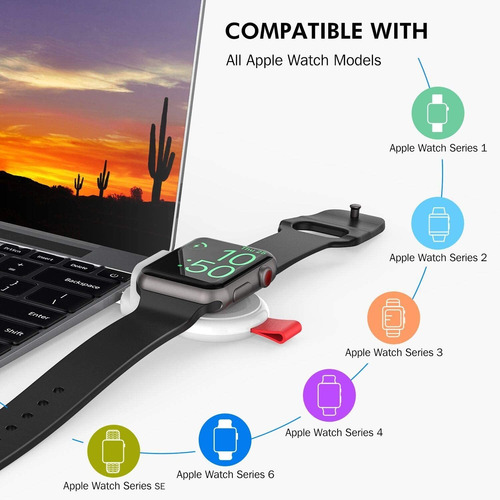 I.valux Cargador De Viaje Para Apple Watch, Cargador Inalámb